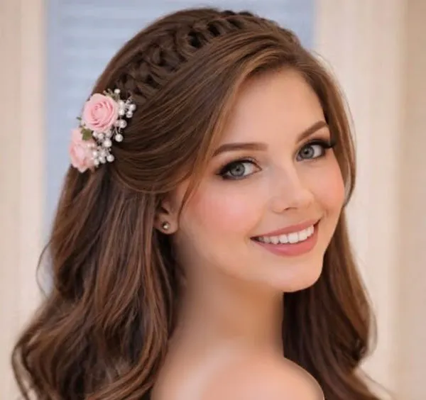 Formal front hair braiding style 28