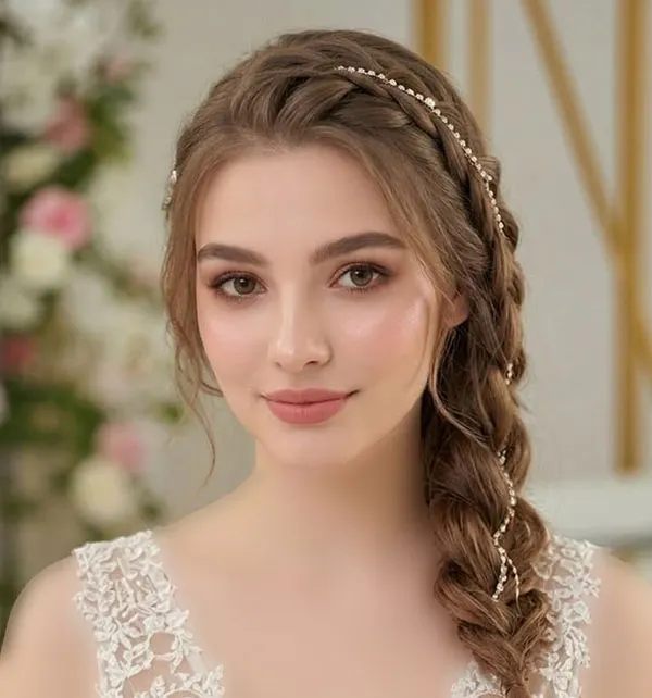 Formal front hair braiding style 29