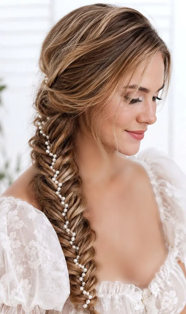 Formal herringbone braid 1