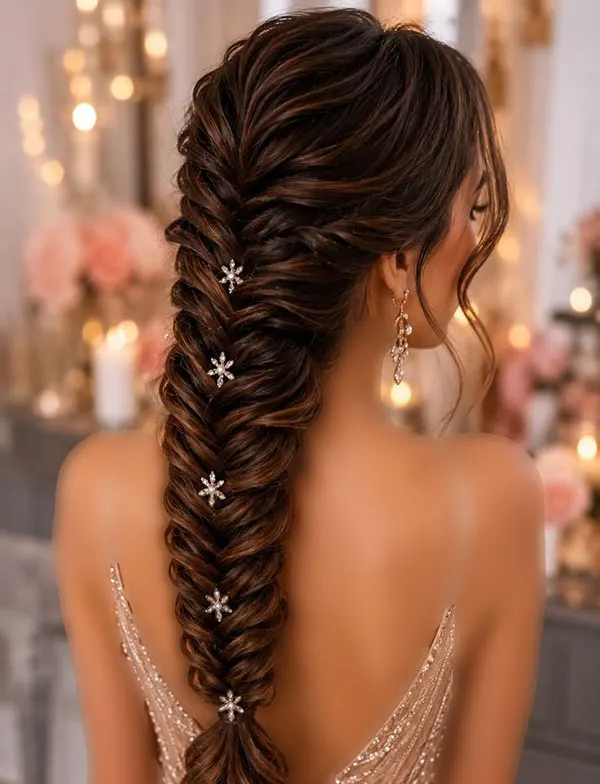 Formal herringbone braid 16