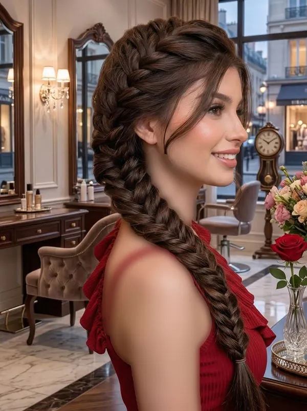 Formal herringbone braid 2