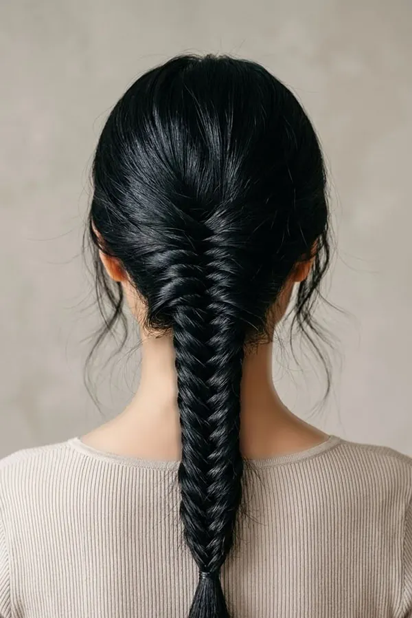 Formal herringbone braid 21