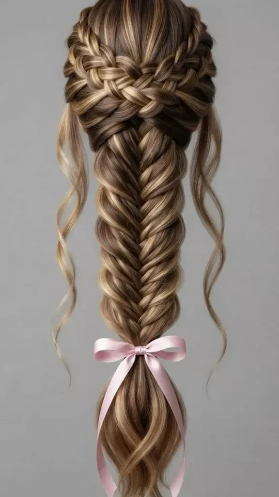 Formal herringbone braid 4