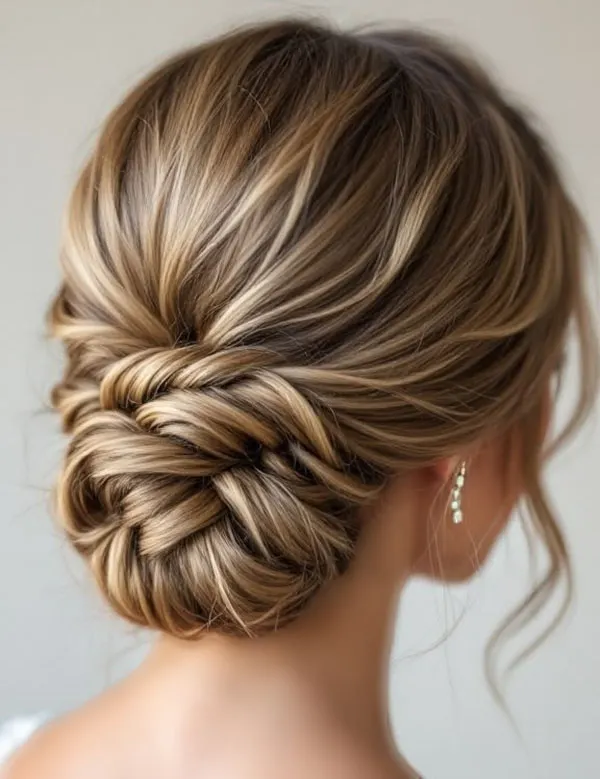 Formal low updo hairstyle 1