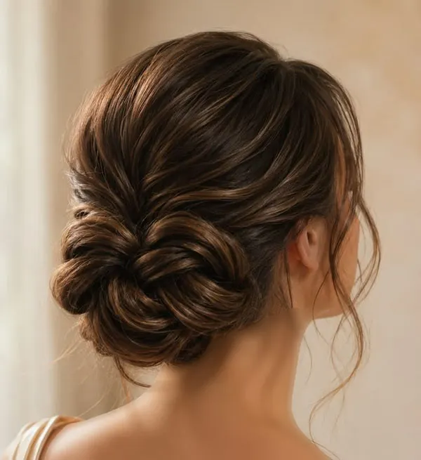 Formal low updo hairstyle 10