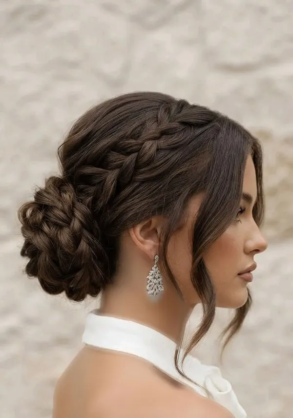 Formal low updo hairstyle 11