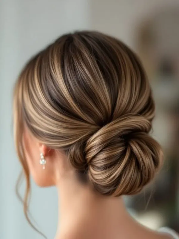 Formal low updo hairstyle 12