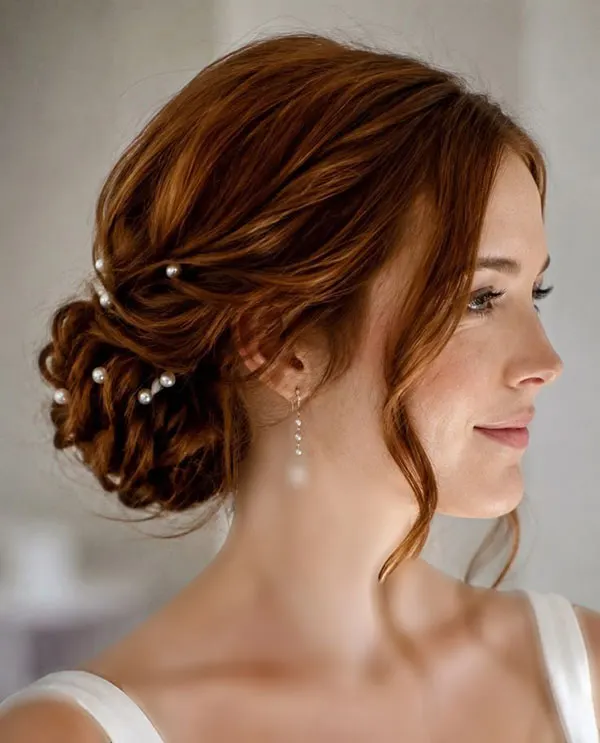 Formal low updo hairstyle 14