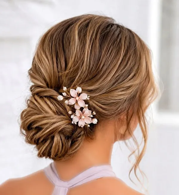 Formal low updo hairstyle 15