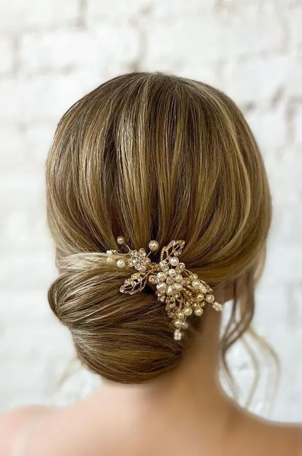 Formal low updo hairstyle 21
