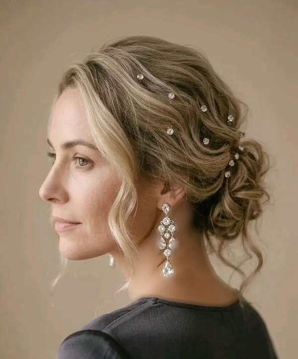 Formal low updo hairstyle 22