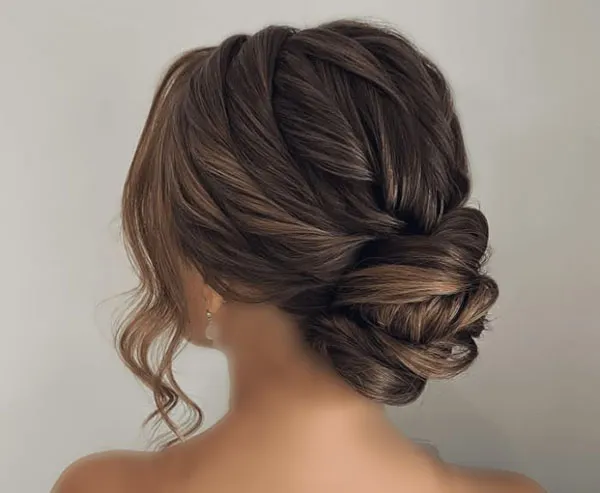 Formal low updo hairstyle 26