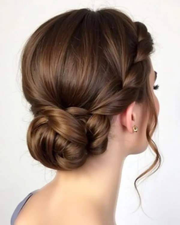 Formal low updo hairstyle 29