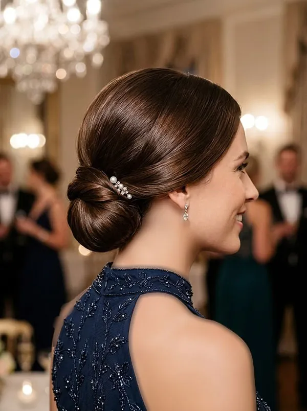 Formal low updo hairstyle 30