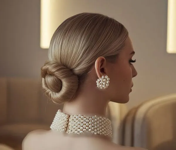 Formal low updo hairstyle 4