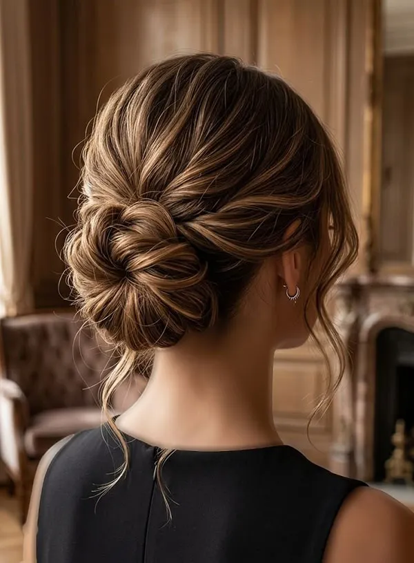 Formal low updo hairstyle 5