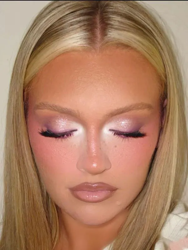 Girly pink makeup 1