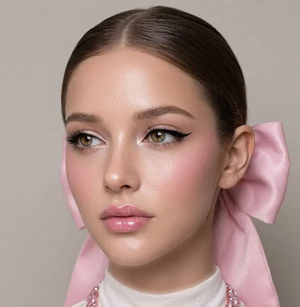 Girly pink makeup 10