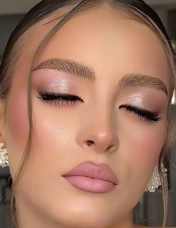 Girly pink makeup 16