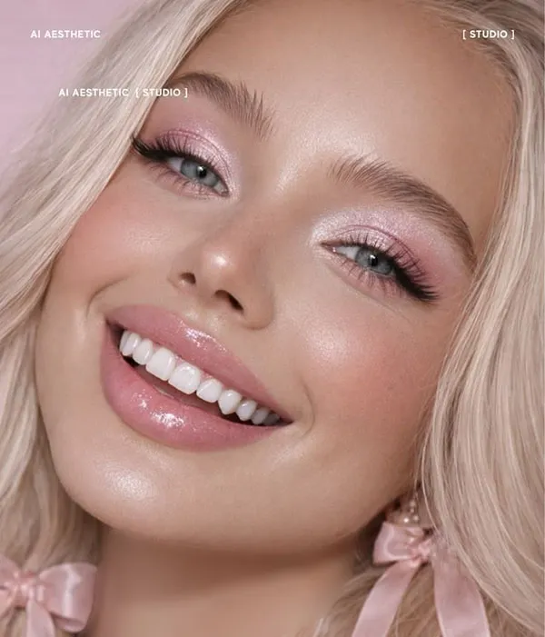 Girly pink makeup 17