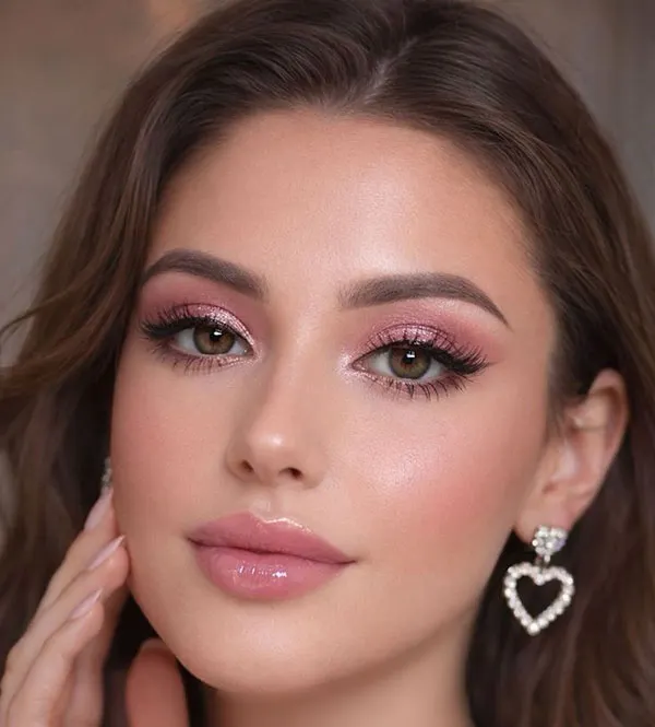 Girly pink makeup 3