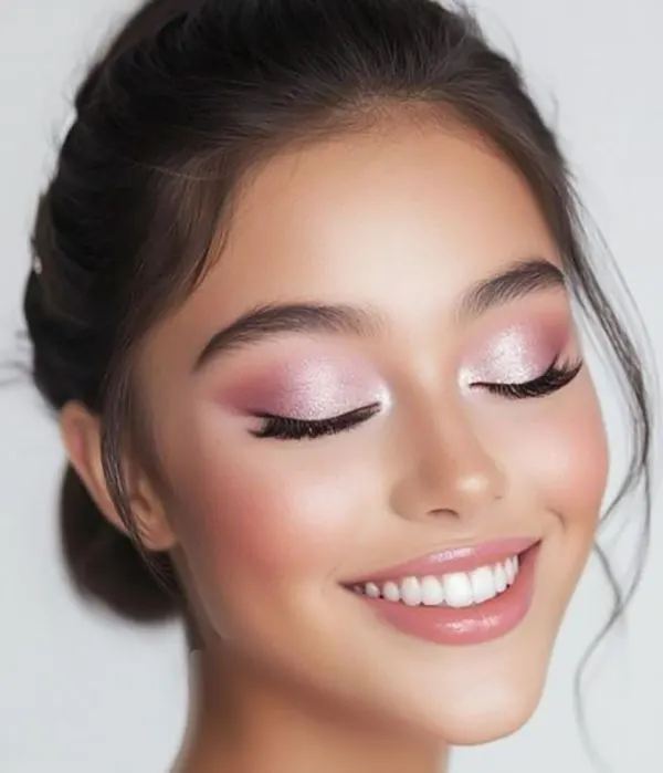 Girly pink makeup 4