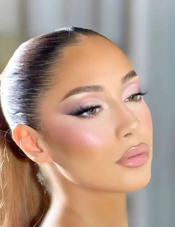 Girly pink makeup 7