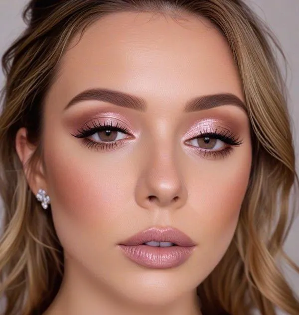 Girly pink makeup 8