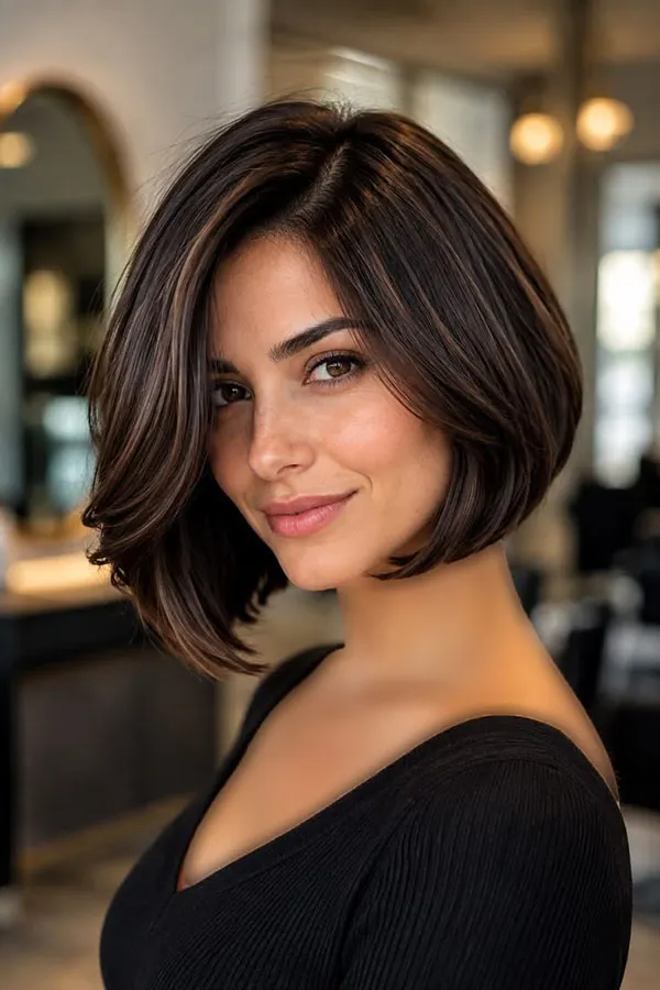 مدل مو باب ایتالیایی؛ کوتاهی شیک و پُرحجمی که پاییز 2026 دوباره برگشته 6 Italian bob hairstyle 1