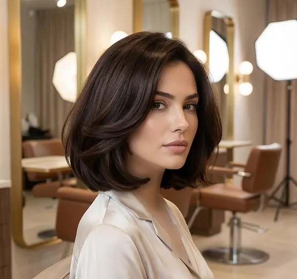مدل مو باب ایتالیایی؛ کوتاهی شیک و پُرحجمی که پاییز 2026 دوباره برگشته 14 Italian bob hairstyle 11
