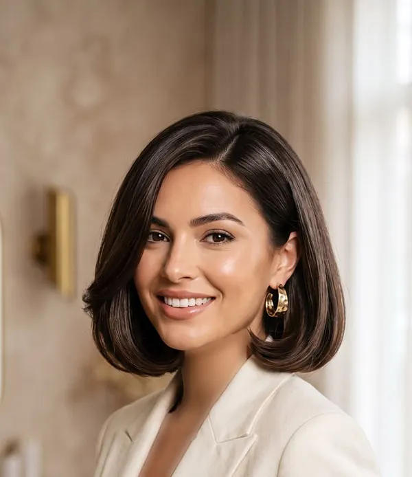 مدل مو باب ایتالیایی؛ کوتاهی شیک و پُرحجمی که پاییز 2026 دوباره برگشته 15 Italian bob hairstyle 14