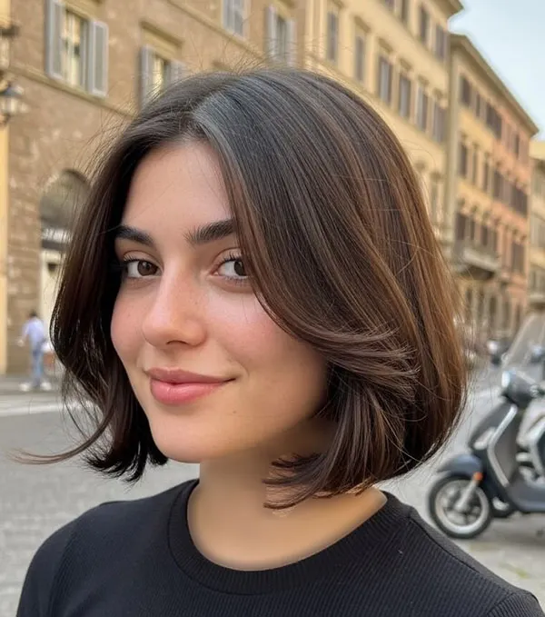 مدل مو باب ایتالیایی؛ کوتاهی شیک و پُرحجمی که پاییز 2026 دوباره برگشته 19 Italian bob hairstyle 16