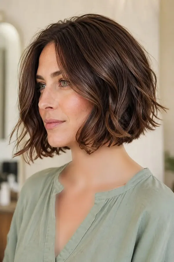 مدل مو باب ایتالیایی؛ کوتاهی شیک و پُرحجمی که پاییز 2026 دوباره برگشته 20 Italian bob hairstyle 19