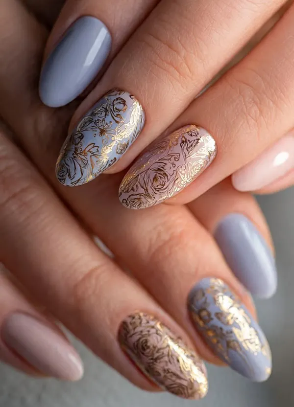 35 ایده تزیین ناخن با لاک که بدون طراحی حرفهای هم میتونی اجرا کنی! 34 Nail decoration with varnish 30