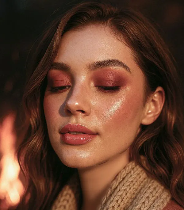 Natural autumn makeup 1