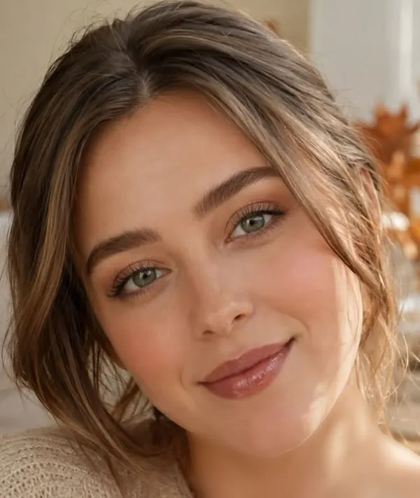 Natural autumn makeup 10