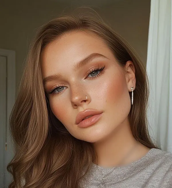 Natural autumn makeup 26