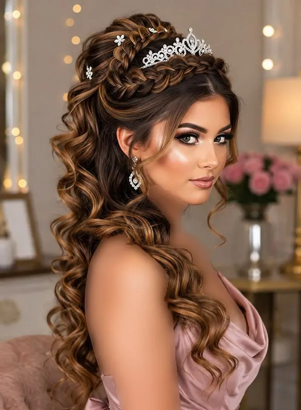 مدل مو مجلسی دخترانه جدید 2026؛ 35 ایده شیک برای عروسی و مهمانی! 30 New formal hairstyle for girls 18
