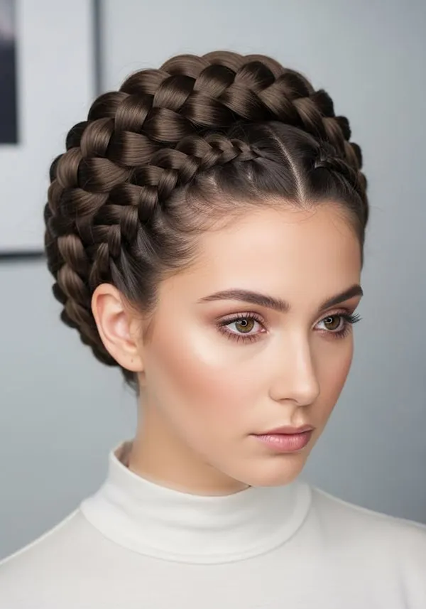 Photos of new hairstyles with braids for girls 15