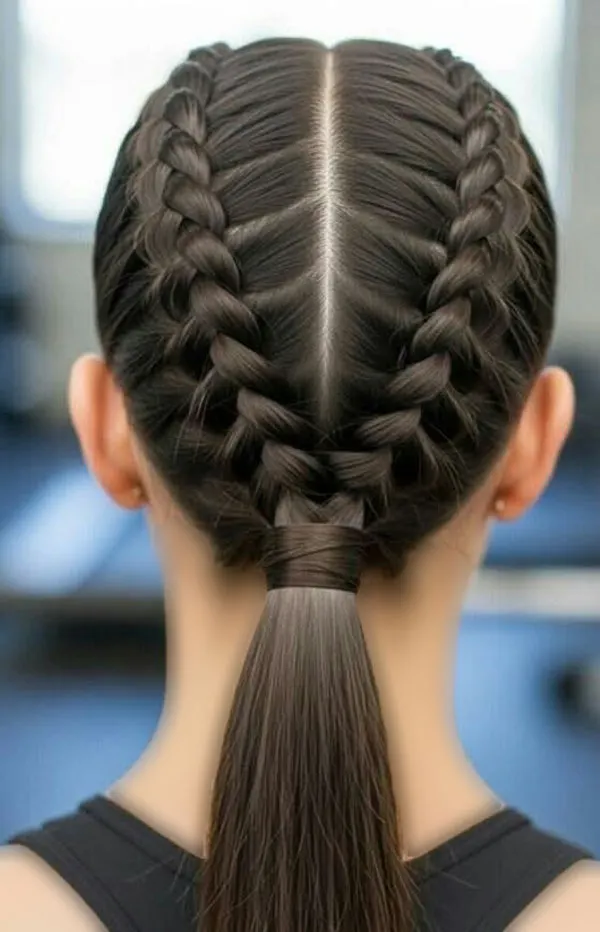 Photos of new hairstyles with braids for girls 28