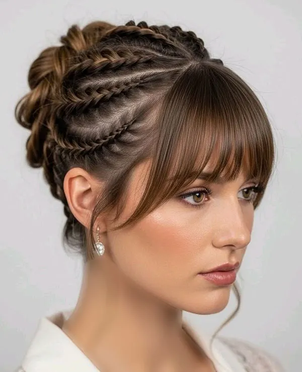 Photos of new hairstyles with braids for girls 6