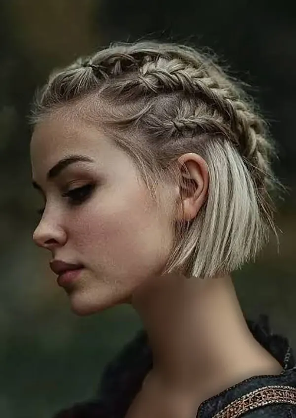 Photos of new hairstyles with braids for girls 7