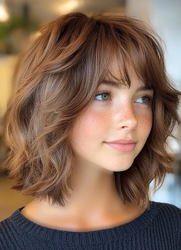 Shaggy hairstyle for girls 22