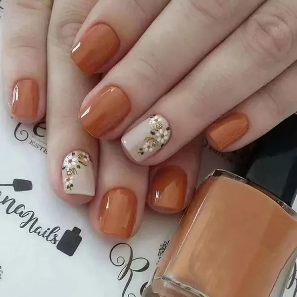Short autumn nail designs 1