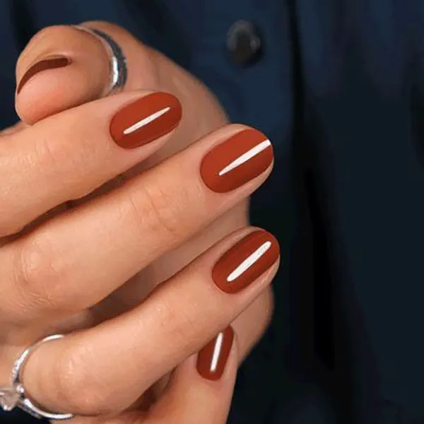 Short autumn nail designs 12