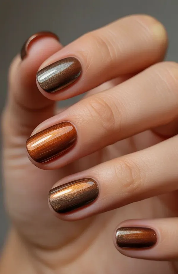 Short autumn nail designs 23