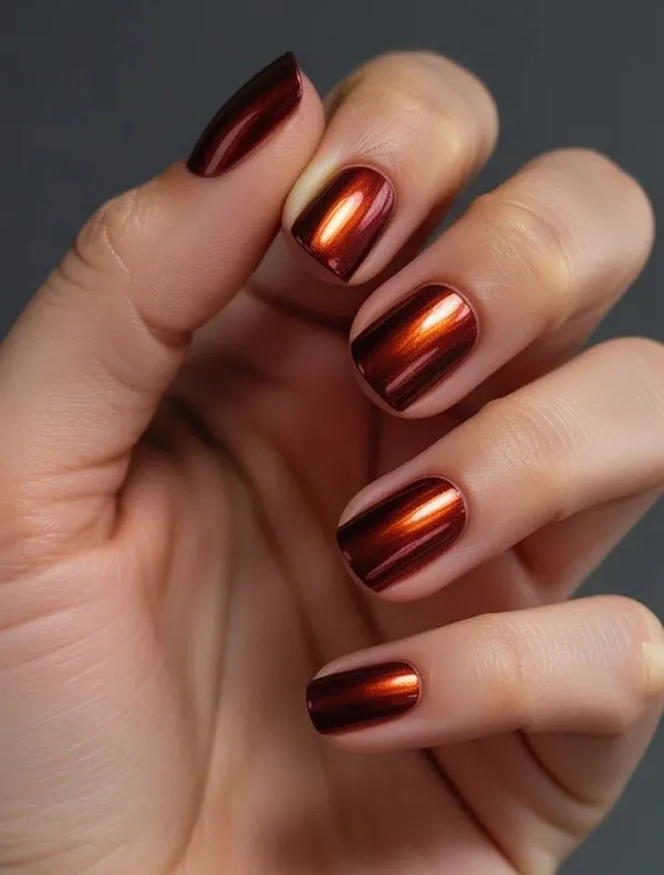 Short autumn nail designs 27