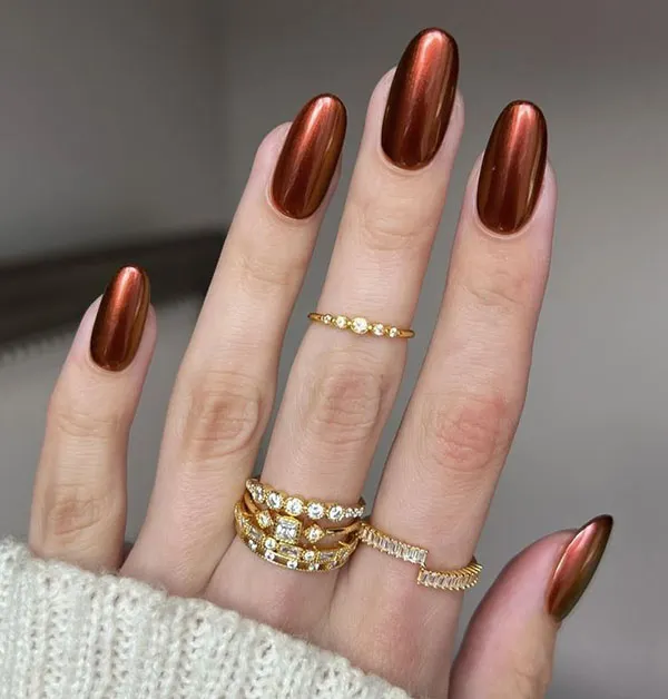 Short autumn nail designs 28
