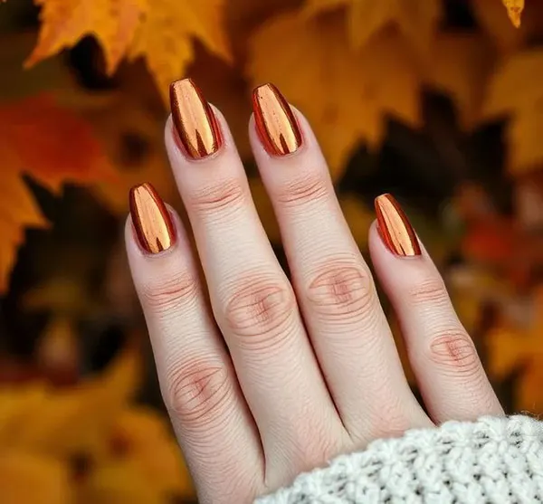 Short autumn nail designs 30
