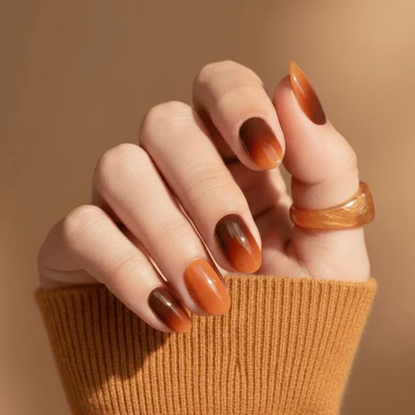 Short autumn nail designs 31